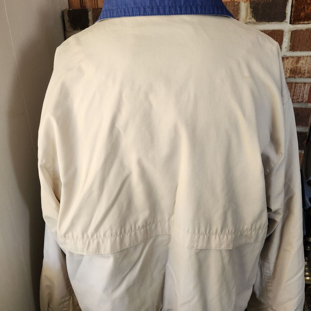 Towne By London Fog Men's Classic Vintage Zip Tan Jacket/Windbreaker Size Large - Picture 6 of 16